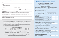 wilmington symphony order form